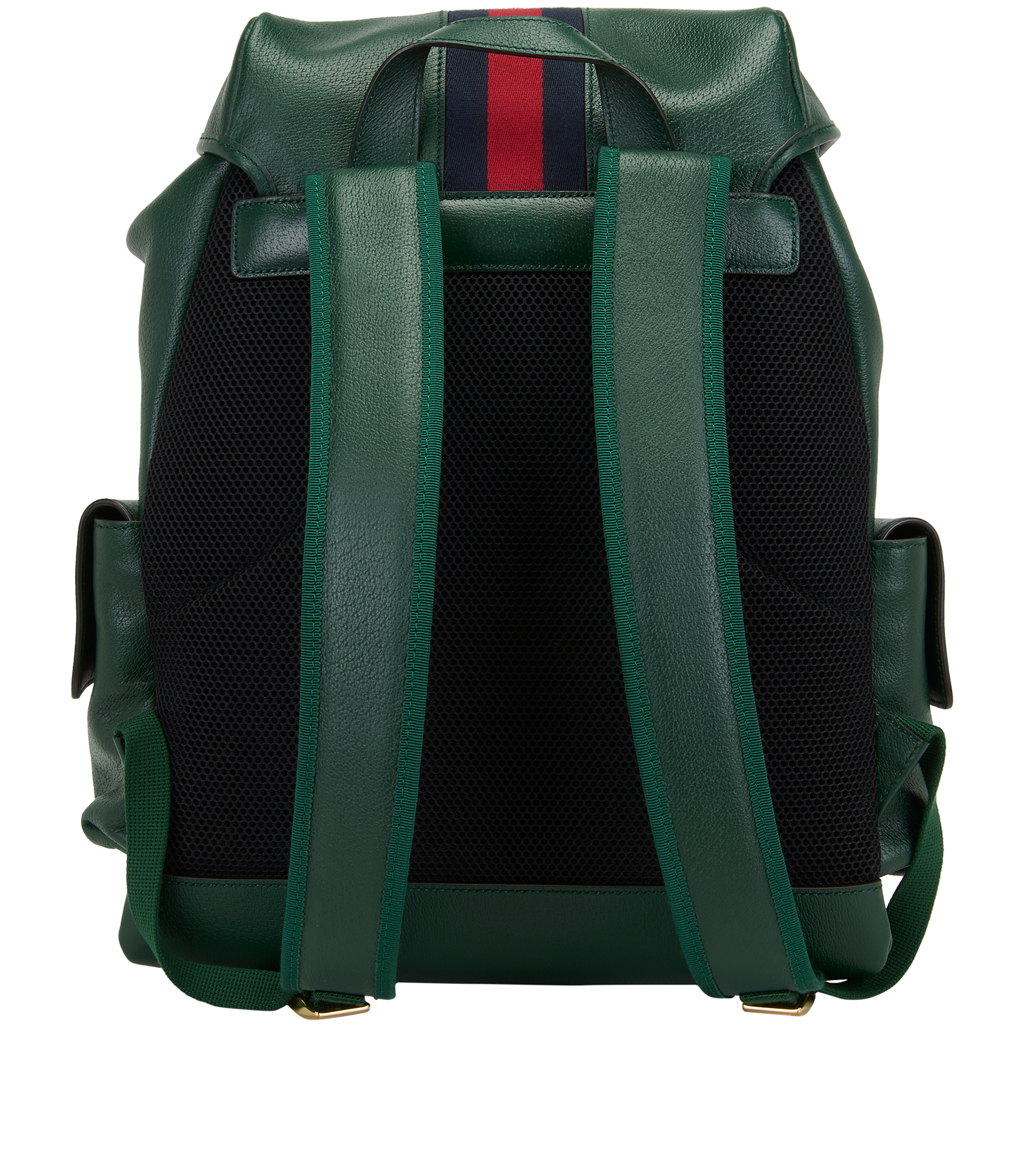 Medium Ophidia Backpack, &pound;895, Handbags, Green, Leather, Back view
